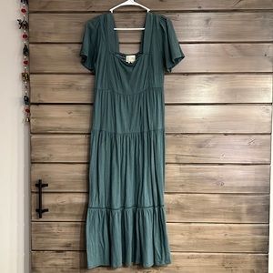 Saturday Sunday Tatum tiered midi Dress